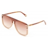 Chloé - Occhiali da Sole da Donna West Aviatore in Materiale di Origine Bio e Metallo - Bionda Havana Ruggine - Chloé Eyewear