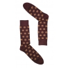 Fefè Napoli - Bordeaux Pretzel Short Dandy Men's Socks - Socks - Handmade in Italy - Luxury Exclusive Collection