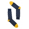 Fefè Napoli - Blue Sunglasses Short Dandy Men's Socks - Socks - Handmade in Italy - Luxury Exclusive Collection