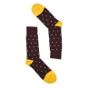 Fefè Napoli - Bordeaux Penguin Short Dandy Men's Socks - Socks - Handmade in Italy - Luxury Exclusive Collection