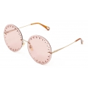Chloé - Occhiali da Sole Rotondi YSE in Metallo - Oro Rosa - Chloé Eyewear