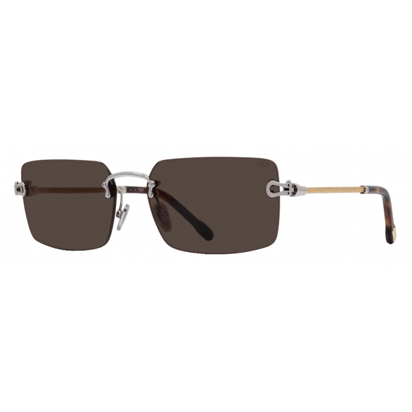 Fred - Force 10 Sunglasses - Brown Rectangular - Luxury - Fred Eyewear