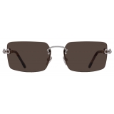 Fred - Force 10 Sunglasses - Brown Rectangular - Luxury - Fred Eyewear