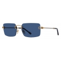 Fred - Force 10 Sunglasses - Blue Rectangular - Luxury - Fred Eyewear