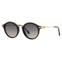 Fred - Force 10 Sunglasses - Round Black - Luxury - Fred Eyewear