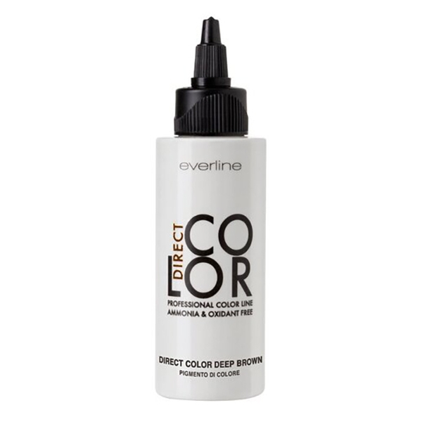 Everline - Hair Solution - Direct Color - Pigmento di Colore - Deep Brown - Trattamenti Professionali