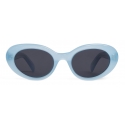 Céline - Cat Eye S193 Sunglasses in Acetate - Milky Azure - Sunglasses - Céline Eyewear