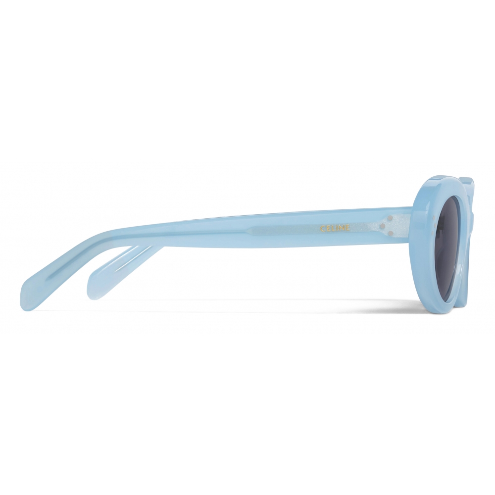 Céline - Cat Eye S193 Sunglasses in Acetate - Milky Water Green