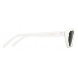 Céline - Cat Eye S220 Sunglasses in Acetate - White - Sunglasses - Céline Eyewear