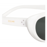 Céline - Occhiali da Sole Cat-Eye S220 in Acetato - Bianco - Occhiali da Sole - Céline Eyewear