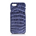Ammoment - Nile Crocodile in Antique Navy - Leather Cover - iPhone 8 / 7