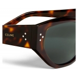Céline - Occhiali da Sole Grafici S219 in Acetato - Rosso Havana - Occhiali da Sole - Céline Eyewear