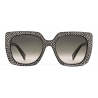 Céline - Square S218 Sunglasses in Acetate with Crystals - Black - Sunglasses - Céline Eyewear