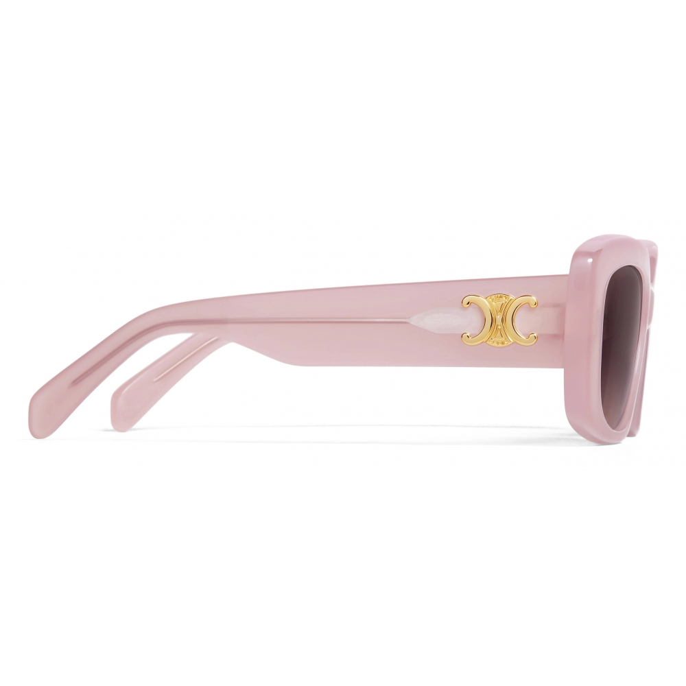 Céline - Triomphe 04 Sunglasses in Acetate - Milky Rose - Sunglasses ...