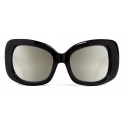 Céline - Occhiali da Sole Celine Bug in Acetato con Lenti Specchiate - Nero - Occhiali da Sole - Céline Eyewear