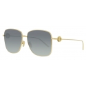 Fred - Pretty Heart Sunglasses - Gold-Tone Square - Luxury - Fred Eyewear