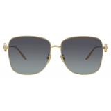 Fred - Pretty Heart Sunglasses - Gold-Tone Square - Luxury - Fred Eyewear
