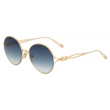 Fred - Chance Infinie Sunglasses - Blue Golden Round - Luxury - Fred Eyewear