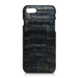 Ammoment - Caiman in Black Northern Light - Leather Cover - iPhone 8 / 7