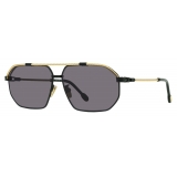 Fred - Occhiali da Sole Force 10 - Aviatore Neri Dorato - Luxury - Fred Eyewear