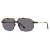 Fred - Force 10 Sunglasses - Black and Gold-Tone Aviator - Luxury - Fred Eyewear