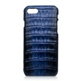Ammoment - Caiman in Degrade Navy-Black - Leather Cover - iPhone 8 / 7