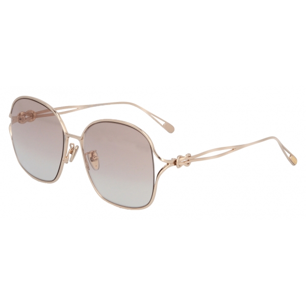 Fred - Chance Infinie Sunglasses - Gilded Pink Square - Luxury - Fred Eyewear