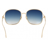 Fred - Occhiali da Sole Chance Infinie - Quadrato Blu Dorato - Luxury - Fred Eyewear