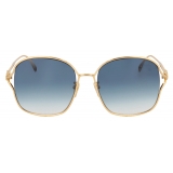 Fred - Chance Infinie Sunglasses - Blue Gilded Square - Luxury - Fred Eyewear