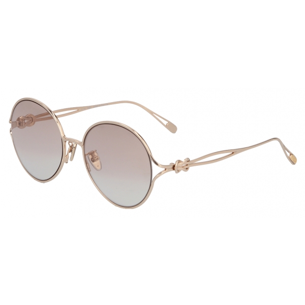 Fred - Chance Infinie Sunglasses - Gilded Pink Round - Luxury - Fred Eyewear