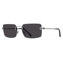 Fred - Occhiali da Sole Force 10 - Rettangolari Neri - Luxury - Fred Eyewear