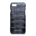 Ammoment - Caiman in Degrade Coal New Age - Leather Cover - iPhone 8 / 7