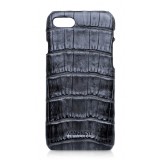 Ammoment - Caiman in Degrade Coal New Age - Leather Cover - iPhone 8 / 7