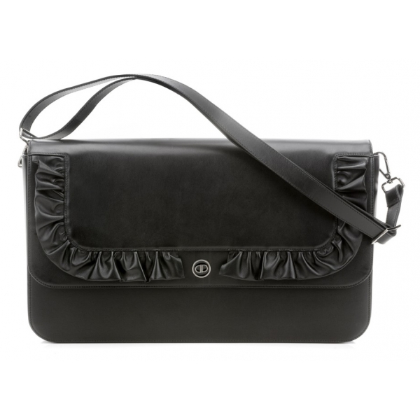 Priscilla Dinamo - Mademoiselle Maxi Clutch Bag - Black - Bag - Made in Italy - Luxury Exclusive Collection