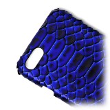 Ammoment - Python in NYX Blue - Leather Cover - iPhone 8 / 7