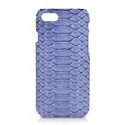 Ammoment - Pitone in Blu Pomice - Cover in Pelle - iPhone 8 / 7