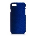Ammoment - Pitone in Blu Petalo - Cover in Pelle - iPhone 8 / 7
