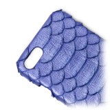 Ammoment - Pitone in Blu Nacre - Cover in Pelle - iPhone 8 / 7