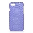 Ammoment - Pitone in Blu Nacre - Cover in Pelle - iPhone 8 / 7