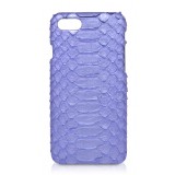 Ammoment - Python in Nacre Blue - Leather Cover - iPhone 8 / 7