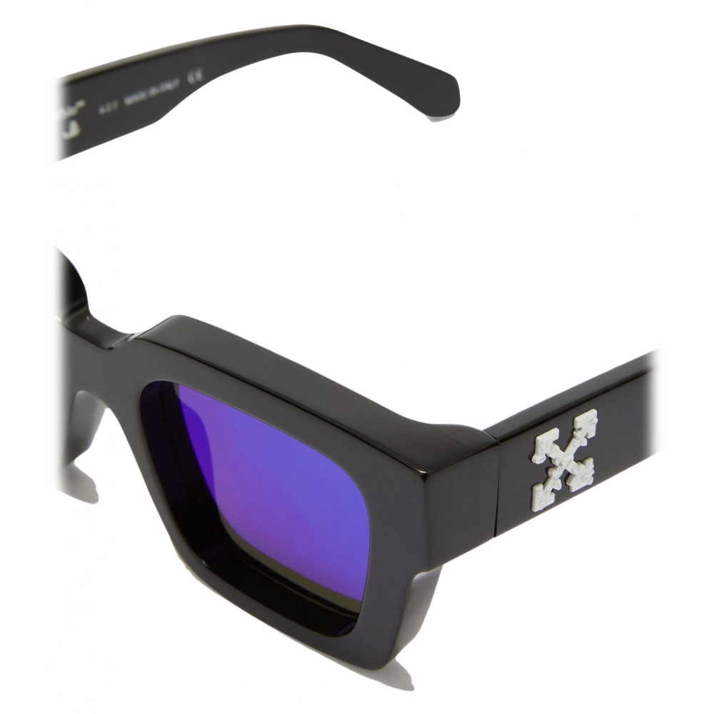 Off-White Virgil Sunglasses OERI008C99PLA0021045 Black Frame Blue