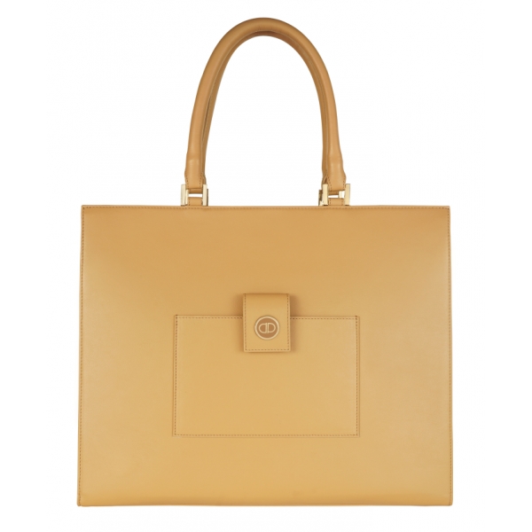 Priscilla Dinamo - Big Deal - Camel - Bag - Made in Italy - Luxury Exclusive Collection