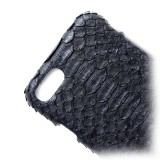 Ammoment - Python in Black - Leather Cover - iPhone 8 / 7