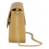 Priscilla Dinamo - Full Play - Camel - Bag - Made in Italy - Luxury Exclusive Collection