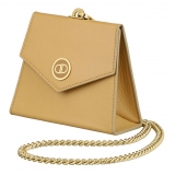 Priscilla Dinamo - Carte Blanche - Camel - Bag - Made in Italy - Luxury Exclusive Collection