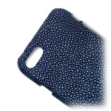 Ammoment - Stingray in Glitter Metallic Blue - Leather Cover - iPhone 8 / 7