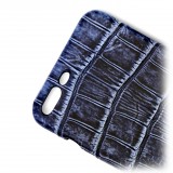 Ammoment - Nile Crocodile in Antique Navy - Leather Cover - iPhone 8 Plus / 7 Plus