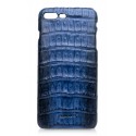 Ammoment - Caiman in Degrade Navy-Black - Leather Cover - iPhone 8 Plus / 7 Plus
