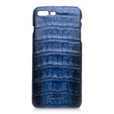Ammoment - Caiman in Degrade Navy-Black - Leather Cover - iPhone 8 Plus / 7 Plus