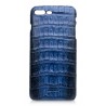 Ammoment - Caimano in Nero Navy Antico - Cover in Pelle - iPhone 8 Plus / 7 Plus
